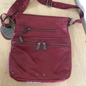 Kenneth Cole Leather cross body purse